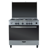 Nara NAXM 9011 / Semi Professional New Gas Cooker 90 cm Cast iron pan support stainless steel with 2 fans