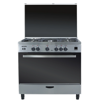 Nara NAXM 9011 / Semi Professional New Gas Cooker 90 cm Cast iron pan support stainless steel with 2 fans