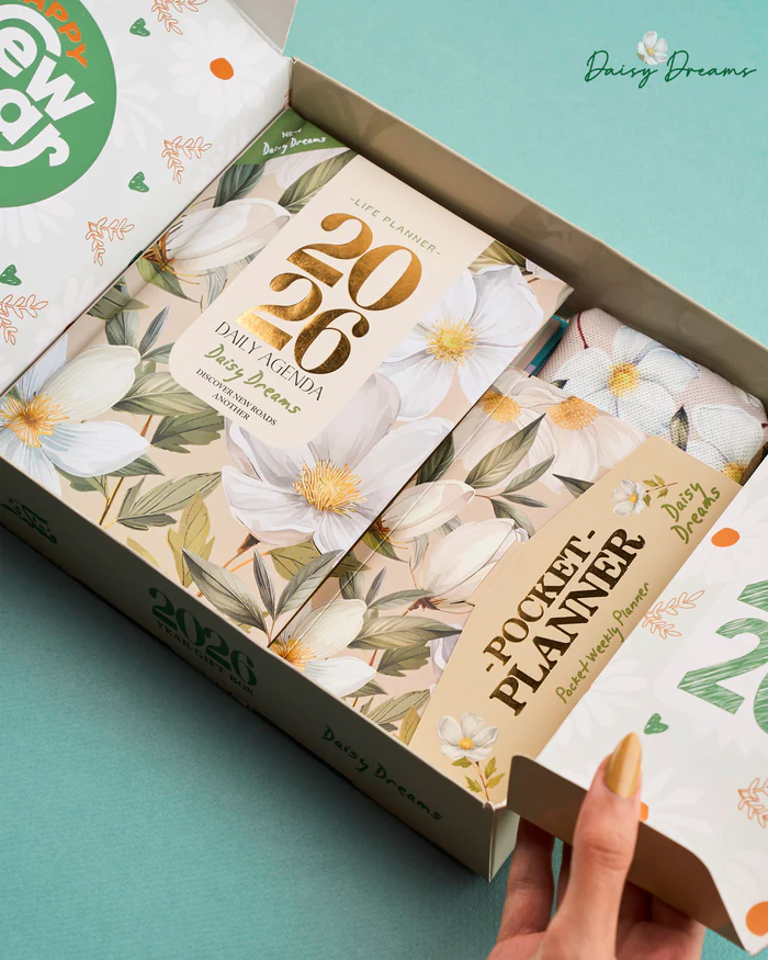Mofkera Agenda Gift Set 2026 – Daisy Dreams - Pre Order Mofkera Agenda Gift Set 2026 – Daisy Dreams - Pre Order