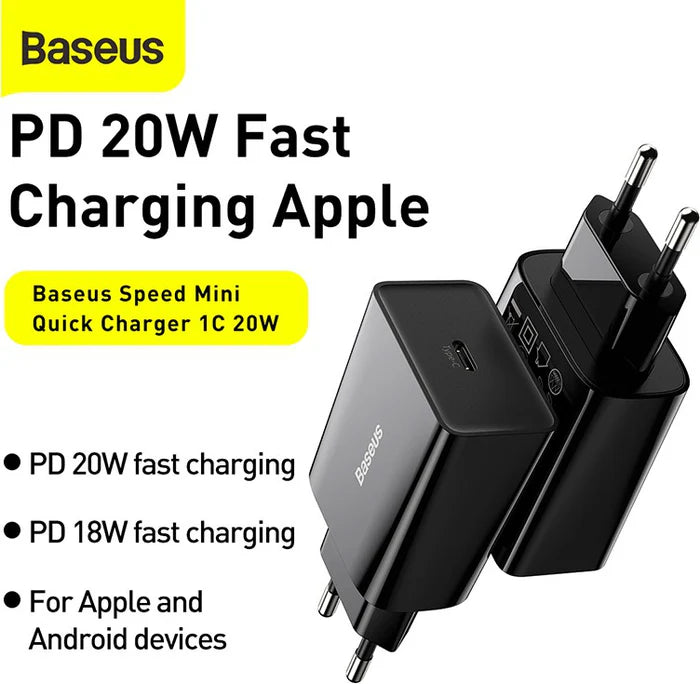 Baseus Speed Mini Quick Charger Type-C 20W Baseus Speed Mini Quick Charger Type-C 20W