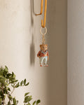 Madame Coco Pour Bear Keyring | Cute Salmon Teddy Bear Keychain |
