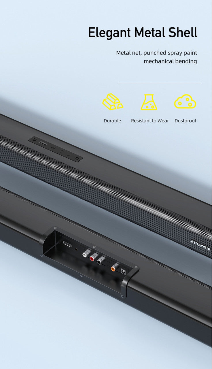 Awei Soundbar Wireless Surround Bluetooth / Home Sound Box System Convenient WITH Remote Control