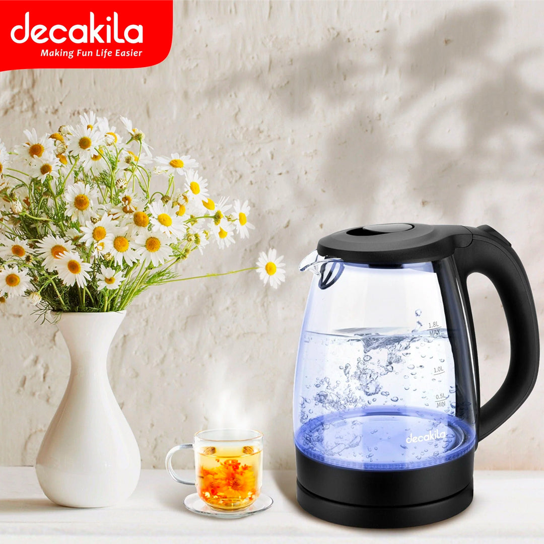 Decakila Glass Electric Kettle 2200W 1.8L (KEKT018B)