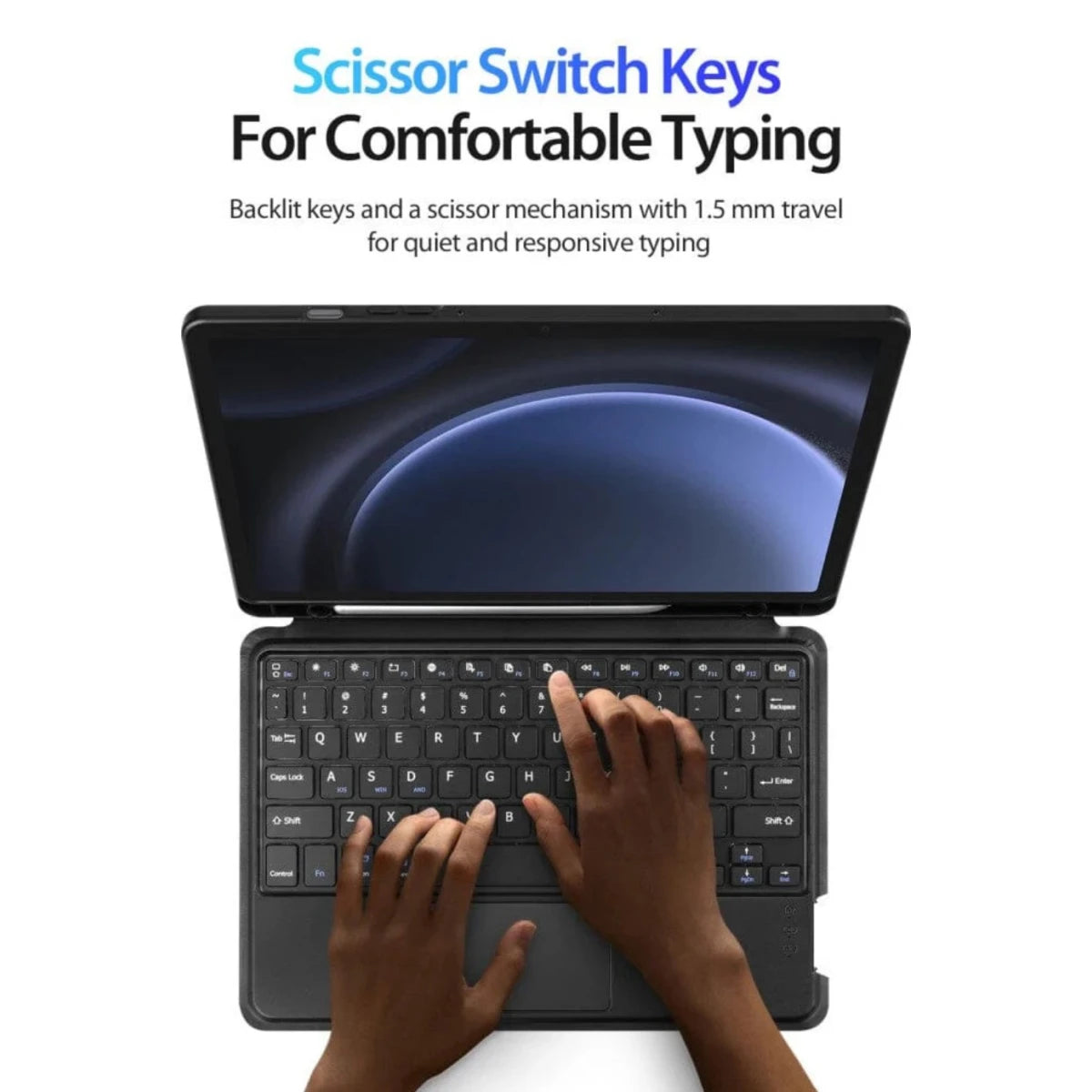 Dux Ducis DK Series Keyboard Samsung Tab S9 FE Arabic