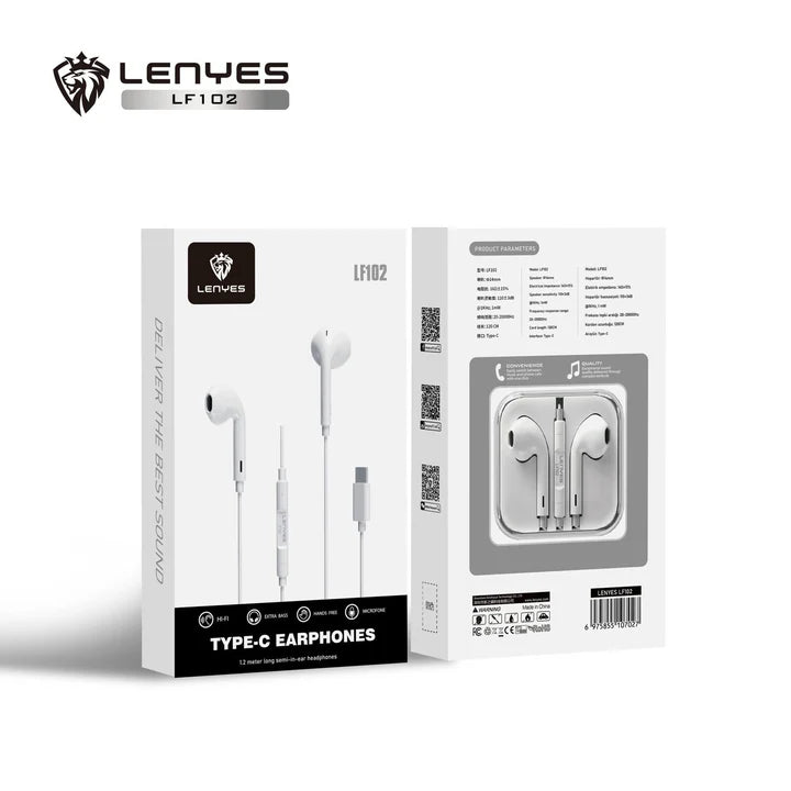 Lenyes LF100 Lightning Earphones – Clear Sound & Comfort Lenyes LF100 Lightning Earphones – Clear Sound & Comfort