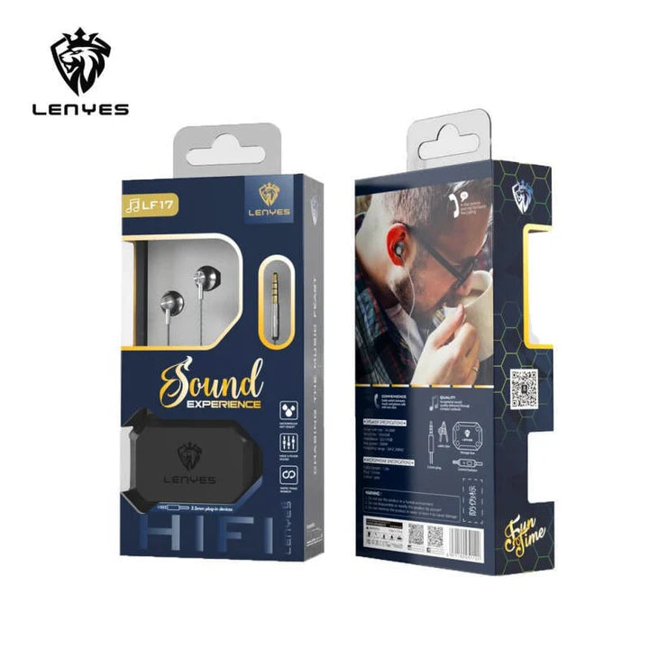 Lenyes LF17 Wired Earphones – Stereo Sound & Comfort
