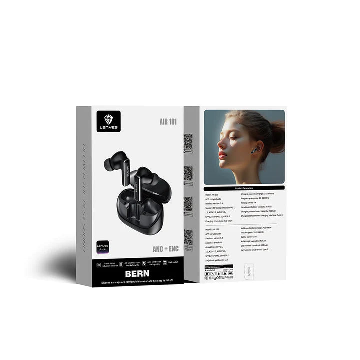 Lenyes Air 101 BERN – ANC + ENC Wireless Earbuds with Hi-Fi Audio Lenyes Air 101 BERN – ANC + ENC Wireless Earbuds with Hi-Fi Audio