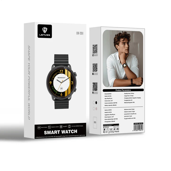 Lenyes LW-251 Smart Watch – Elegant & Health-Tracking Lenyes LW-251 Smart Watch – Elegant & Health-Tracking