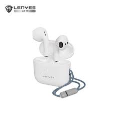 Lenyes Wireless Earbuds 5.3 Wireless Hifi Stereo Earphone - White