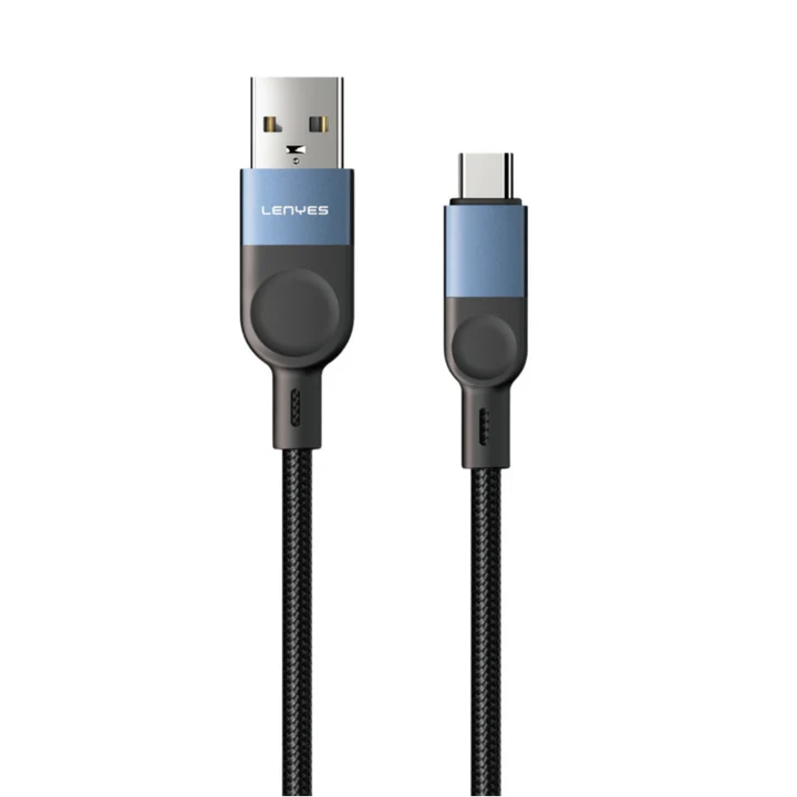 كابل Lenyes LC514-TC شحن سريع USB-A إلى Type-C مجدول
