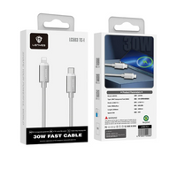 كابل Lenyes LC503TC-TC شحن سريع 60W USB-C شفاف ومتين
