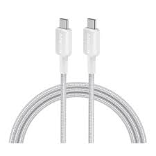 Anker 322 USB-C to Lightning Cable (6ft Braided) - White