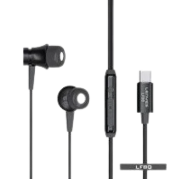 سماعة Lenyes LF80 USB-C – صوت نقي وميكروفون سلكي مريح
