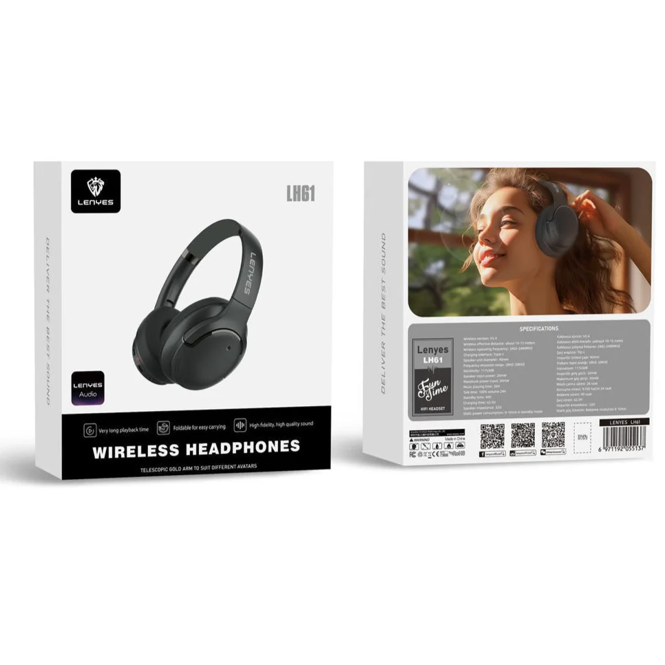 Lenyes LH61 – Wireless Bluetooth Headset with Comfortable Design & Clear Sound Lenyes LH61 – Wireless Bluetooth Headset with Comfortable Design & Clear Sound