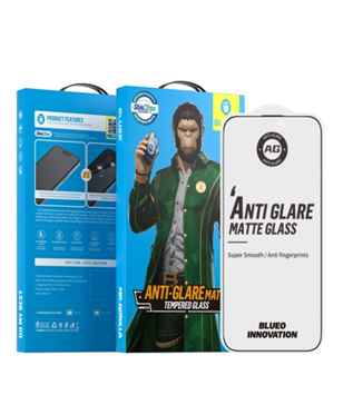 Blueo Full Cover Anti-glare Glass Anti static AG - Black