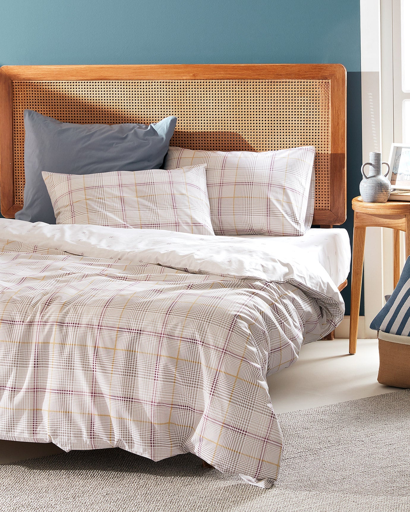 Fontaine King Size Fitted  Duvet Cover Set - Ranforce Patterned - Madame Coco JO