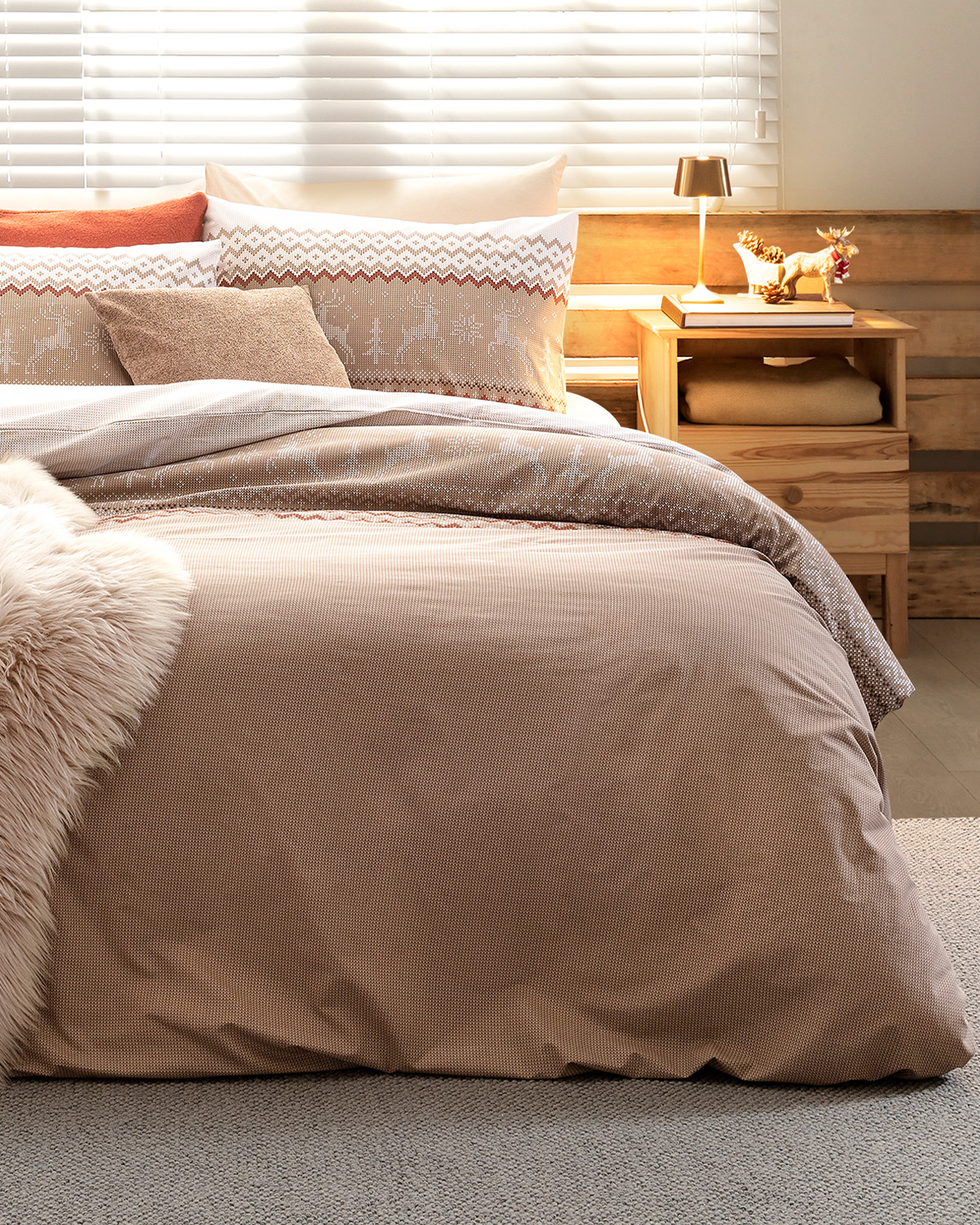Manchot Single Size Ranforce Duvet Cover Set - Fitted - Madame Coco JO