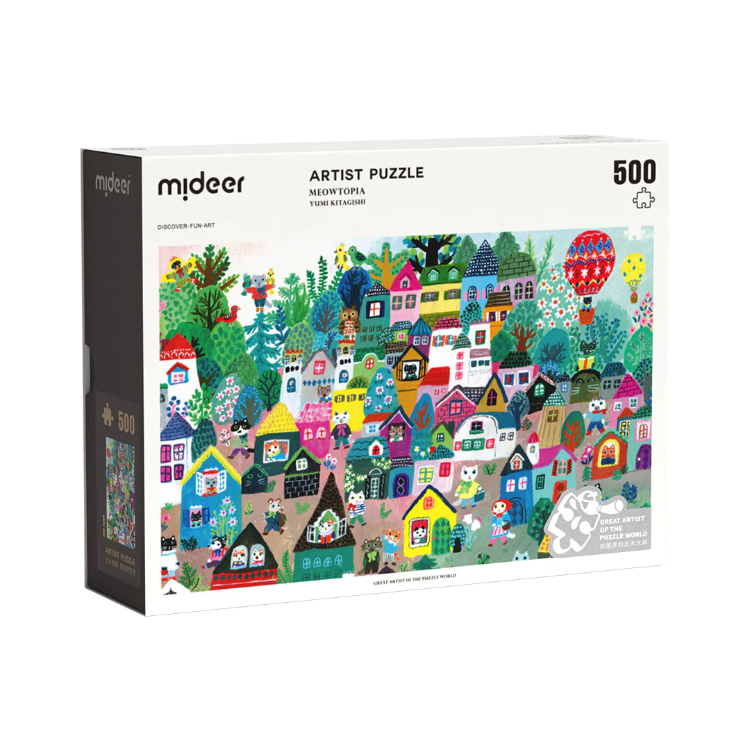 Mideer Artist Puzzle 500p – Meowtopia