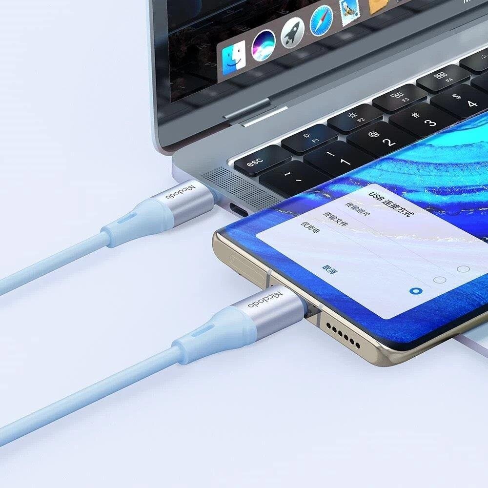Mcdodo Type C to Type C 65W Fast Charging Cable 1.2m - Black & Gray Mcdodo Type C to Type C 65W Fast Charging Cable 1.2m - Black & Gray