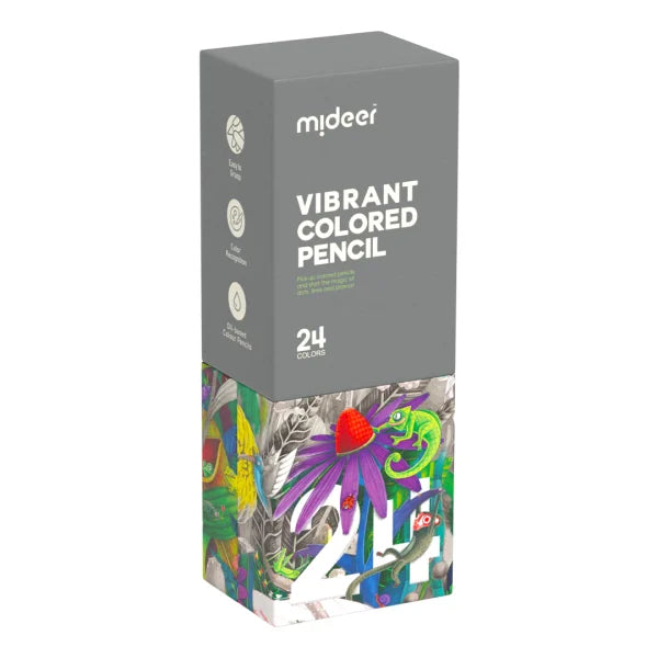 Mideer Vibrant Colored Pencils 24 Colors – Safe for Kids Mideer Vibrant Colored Pencils 24 Colors – Safe for Kids