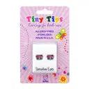 STUDEX Tiny Tips 4mm Shiny Butterfly Stainless Steel Earrings