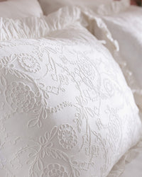 Aulne Double Sıze Embroıdery Duvet Cover Set - Madame Coco JO