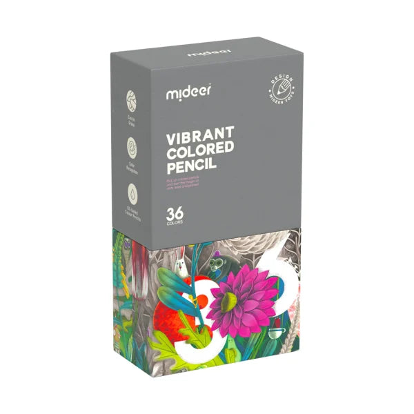 Mideer Vibrant Colored Pencils 36 Colors – Safe for Kids