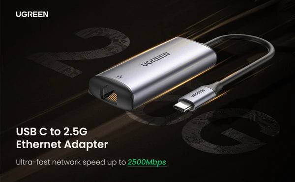 UGREEN CM275 USB-C to 2.5G Ethernet Adapter - Space Gray UGREEN CM275 USB-C to 2.5G Ethernet Adapter - Space Gray