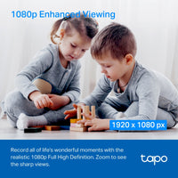 TP-Link Tapo C200Cكاميرا بانورامية/إمالة | دقة 1080 بكسل، رؤية ليلية
