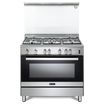 Elba 90 cm Gas Cooker with 5 Burners & Stainless Steel Design