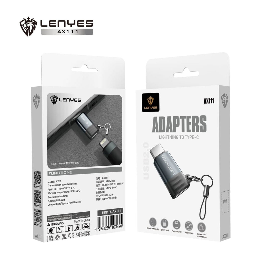 Lenyes Adapter Lightning to Type C Lenyes Adapter Lightning to Type C