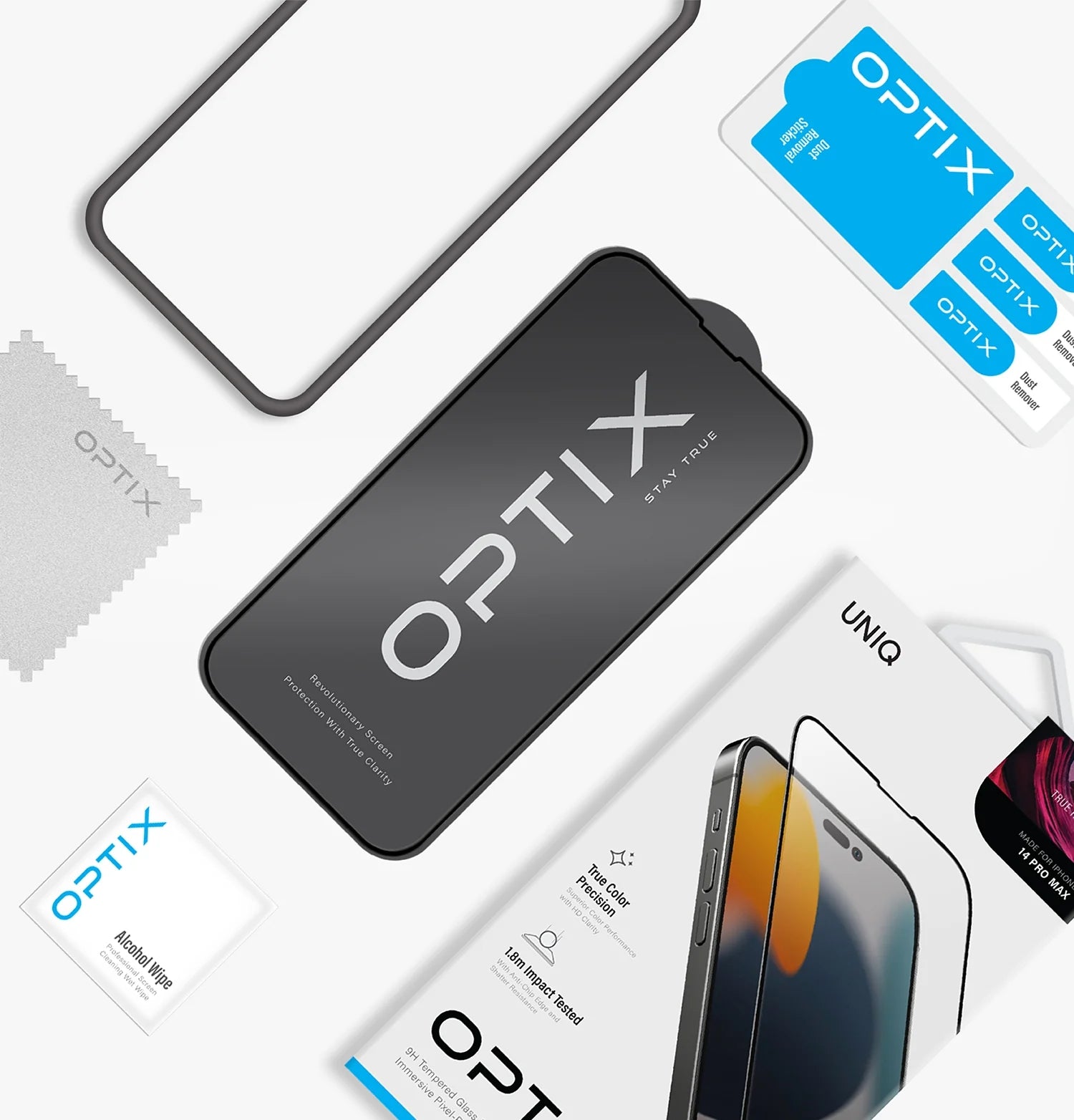 UNIQ OPTIX Vivid Clear Glass for iPhone 14 UNIQ OPTIX Vivid Clear Glass for iPhone 14