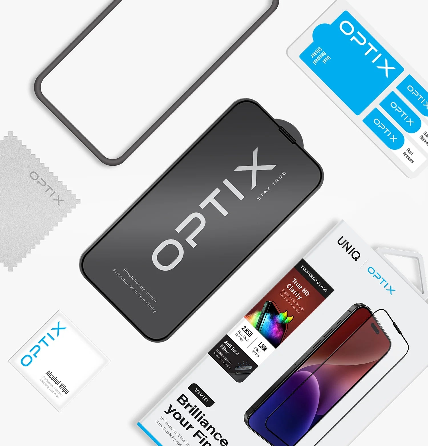 UNIQ OPTIX Vivid Clear Glass for iPhone Pro 6.1 (2023) UNIQ OPTIX Vivid Clear Glass for iPhone Pro 6.1 (2023)