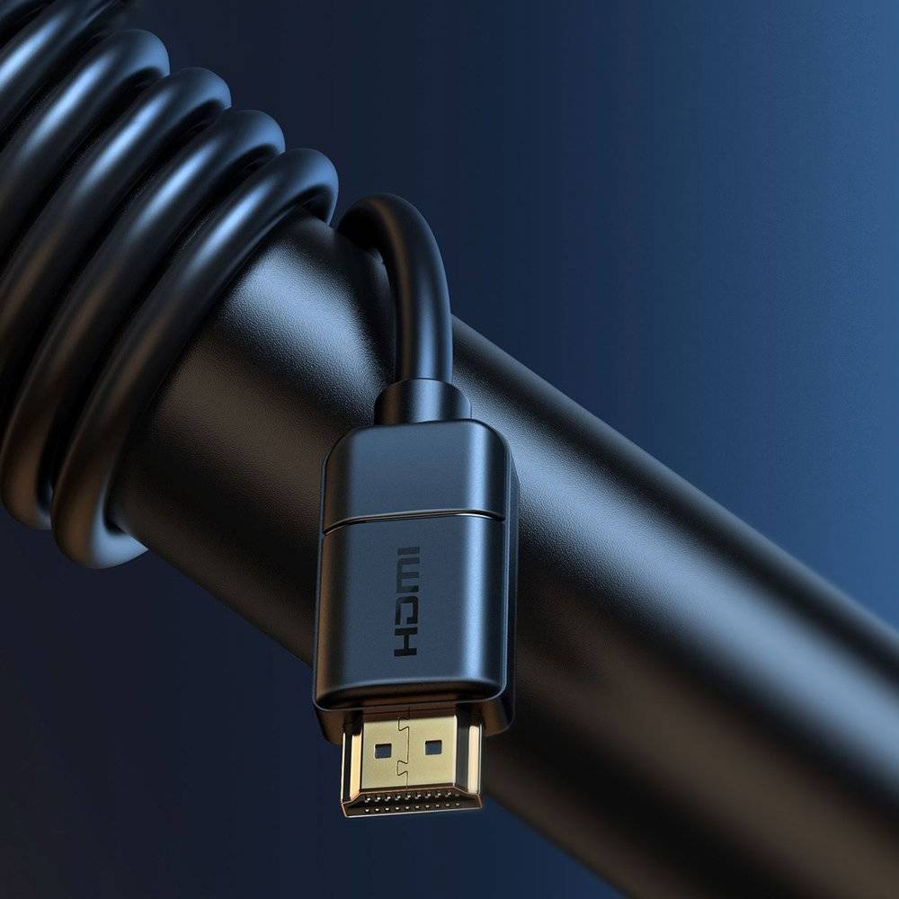 كابل محول من HDMI إلى HDMI عالي الدقة من باسيوس بطول 2 متر - أسود