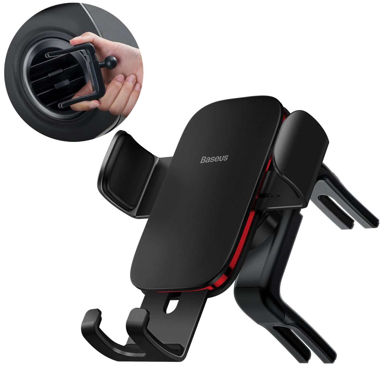 Baseus Metal Age II Gravity Holder for Round Car Air Vent Baseus Metal Age II Gravity Holder for Round Car Air Vent