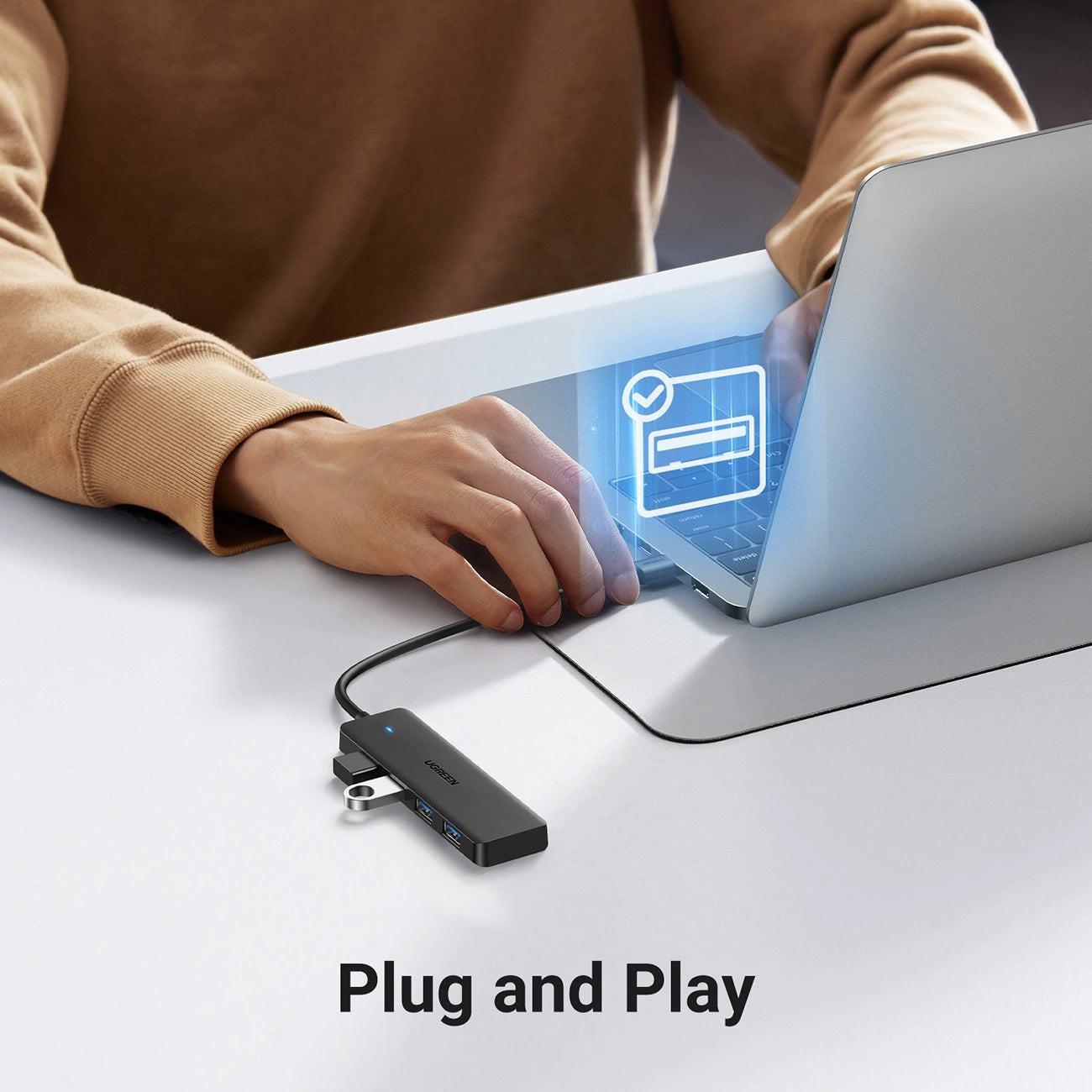 UGREEN USB 3.0 Hub 4-Port Ultra-Slim Splitter – 25851 UGREEN USB 3.0 Hub 4-Port Ultra-Slim Splitter – 25851