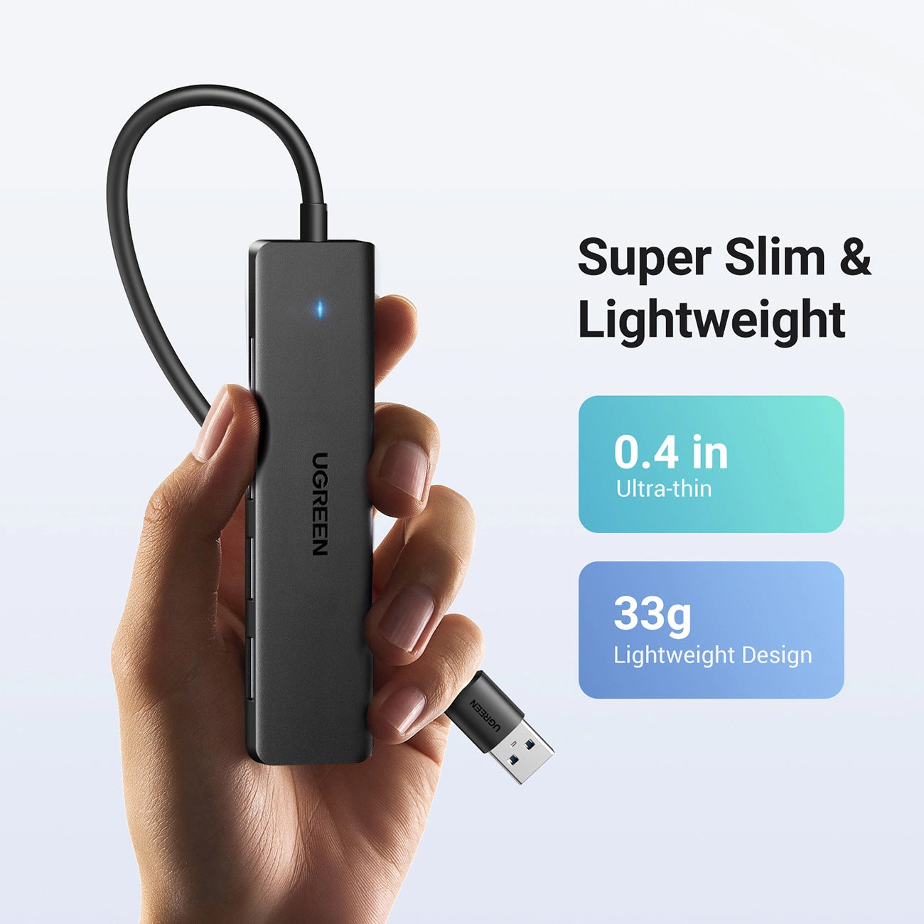 UGREEN USB 3.0 Hub 4-Port Ultra-Slim Splitter – 25851 UGREEN USB 3.0 Hub 4-Port Ultra-Slim Splitter – 25851