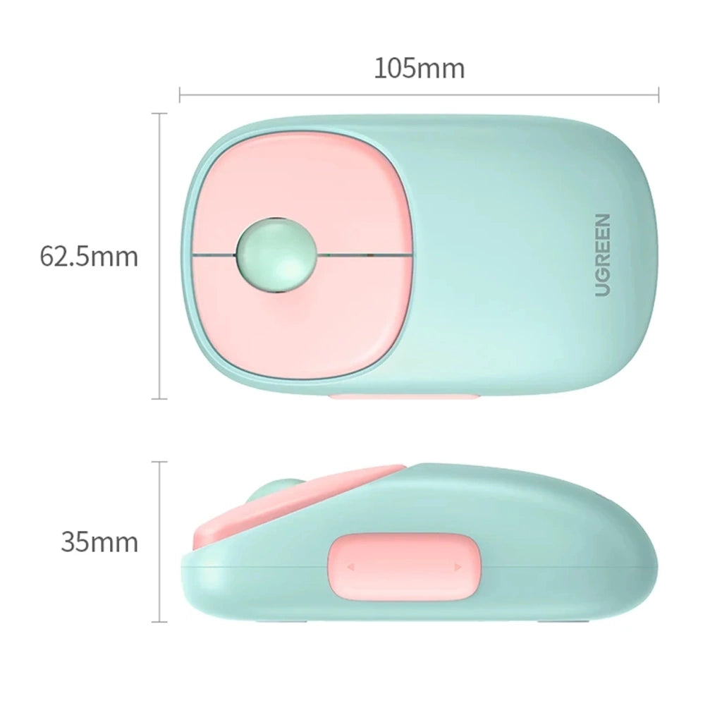UGREEN FUN+ MU102 Wireless Mouse, Dual Mode, 4000 DPI UGREEN FUN+ MU102 Wireless Mouse, Dual Mode, 4000 DPI