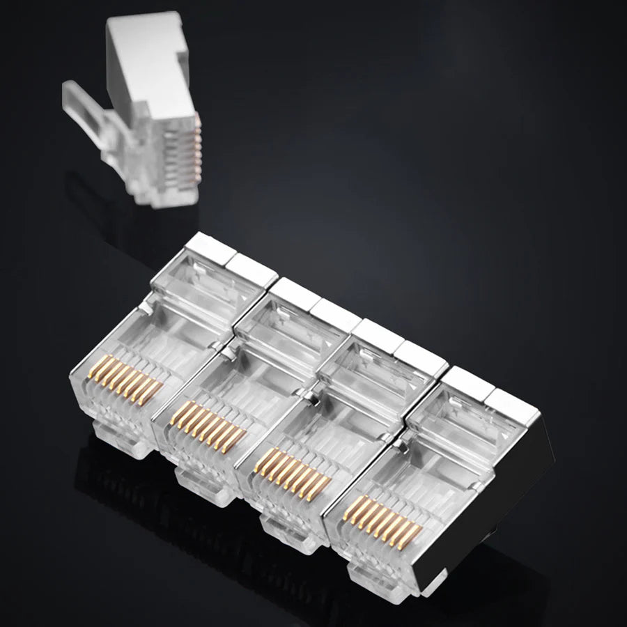 UGREEN CAT6 Shielded RJ45 Crystal Head 100-Pack – Model 50248 UGREEN CAT6 Shielded RJ45 Crystal Head 100-Pack – Model 50248