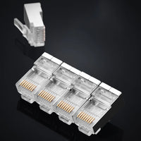 UGREEN رؤوس RJ45 محمية Cat6 - كيس 100 قطعة (موديل 50248)
