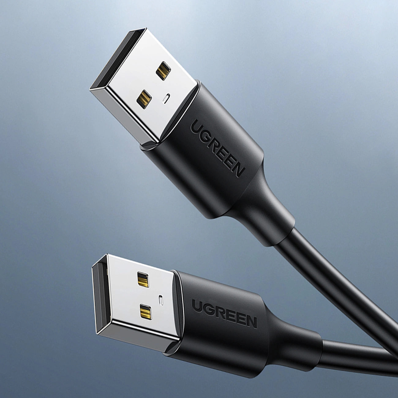 كابل يوجرين USB 2.0 من ذكر إلى ذكر - أسود