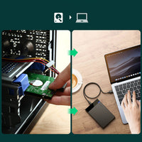 Ugreen 2.5'' SATA HDD/SSD Enclosure USB 3.2 Gen 1 - Black