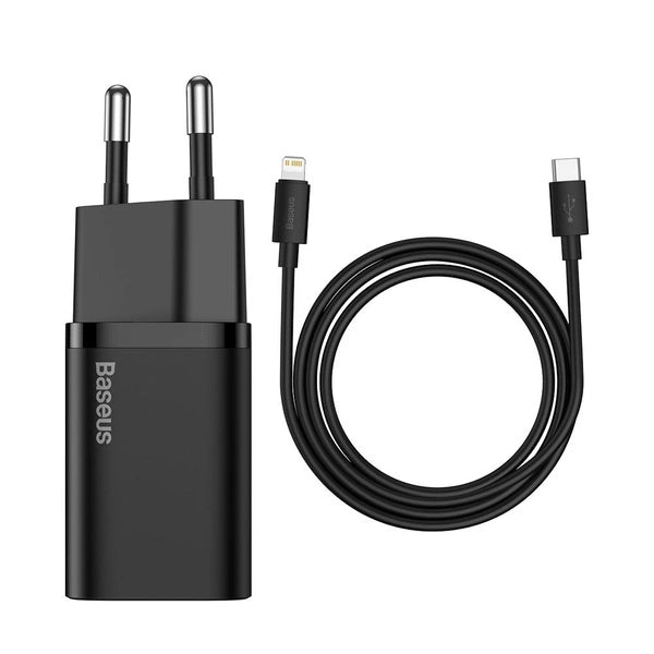 Baseus Super Si 1C Fast Charger 20W with Type C to Lightning Cable