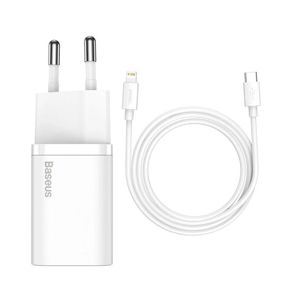 Baseus Super Si 1C Fast Charger 20W with Type C to Lightning Cable Baseus Super Si 1C Fast Charger 20W with Type C to Lightning Cable