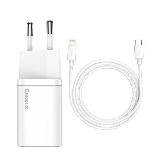Baseus Super Si 1C Fast Charger 20W with Type C to Lightning Cable