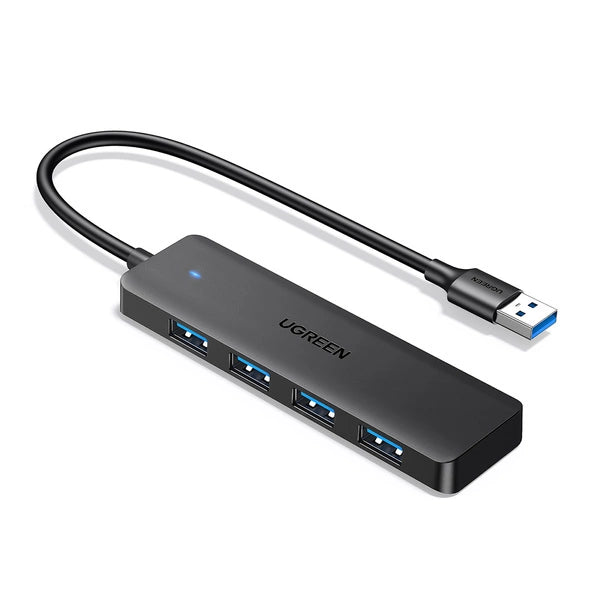 يوجرين USB Hub 4 منافذ بتصميم فائق النحافة – موديل 25851
