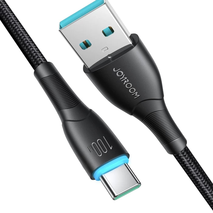 Joyroom Starry 100W USB A & USB C Cable 1m Fast & Durable Charging - Black Joyroom Starry 100W USB A & USB C Cable 1m Fast & Durable Charging - Black