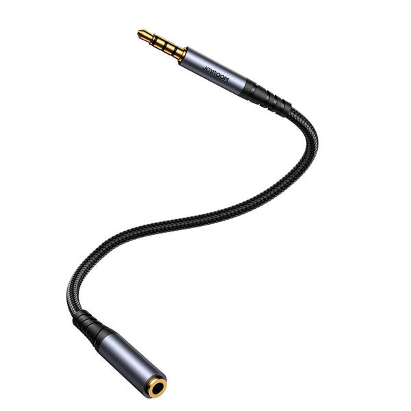 Joyroom stereo audio cable AUX 3.5 mm mini jack male/ mini jack female 1.2 m - Black