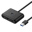 يوجرين USB 3.0 Hub بـ4 منافذ بسرعة 5Gbps – أسود – 20290