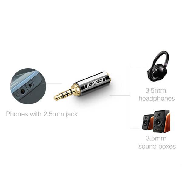UGREEN 2.5mm Male to 3.5mm Female Adapter UGREEN 2.5mm Male to 3.5mm Female Adapter